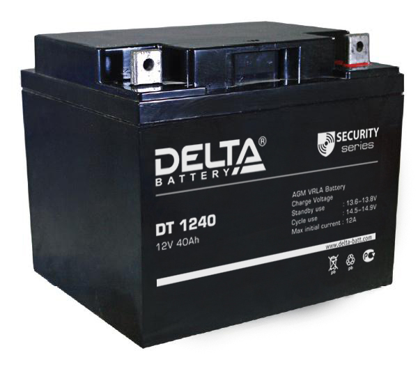 Аккумулятор Delta DT 1240 12В/40Ач
